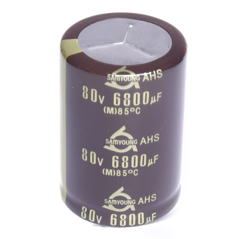 KEL 6800uF/80V 35x50mm 85°C SamYoung HI-FI AUDIO  KONDENSATOR ELEKTROLITYCZNY