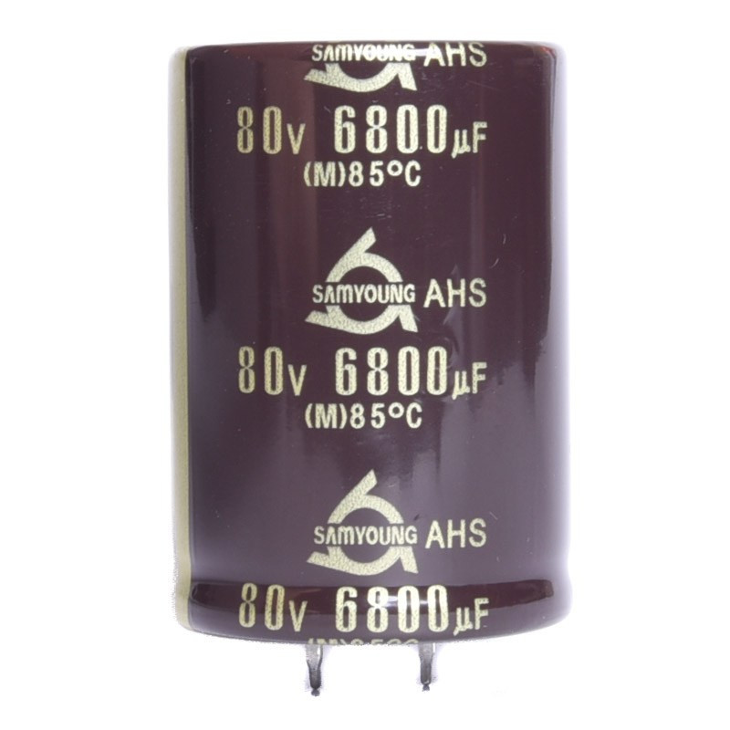 KEL 6800uF/80V 35x50mm 85°C SamYoung HI-FI AUDIO  KONDENSATOR ELEKTROLITYCZNY
