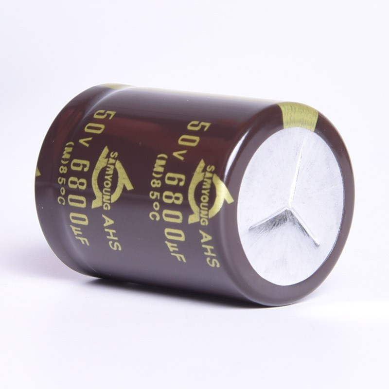 KEL 6800uF/50V 30x40mm 85°C SamYoung HI-FI AUDIO  KONDENSATOR ELEKTROLITYCZNY