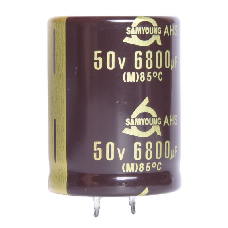 KEL 6800uF/50V 30x40mm 85°C SamYoung HI-FI AUDIO  KONDENSATOR ELEKTROLITYCZNY
