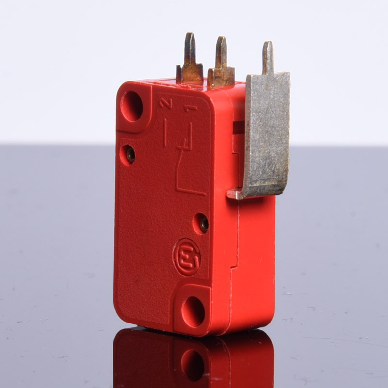 MIKROPRZEŁĄCZNIK VS15N00 CZERWONY BEZ DŹWIGNI NO+NC