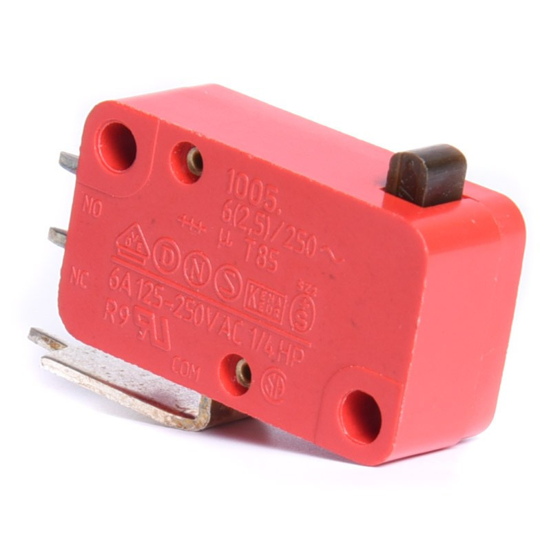 MIKROPRZEŁĄCZNIK VS15N00 CZERWONY BEZ DŹWIGNI NO+NC