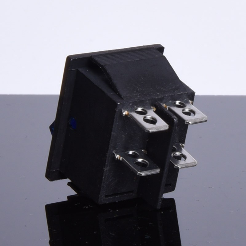 PRZEŁĄCZNIK 12V PODŚWIETLANY DUŻY  NIEBIESKI 1-0 BISTABILNY