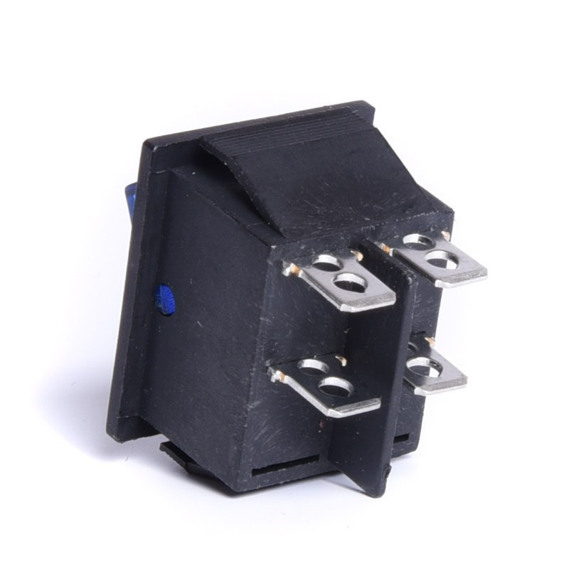 PRZEŁĄCZNIK 12V PODŚWIETLANY DUŻY  NIEBIESKI 1-0 BISTABILNY