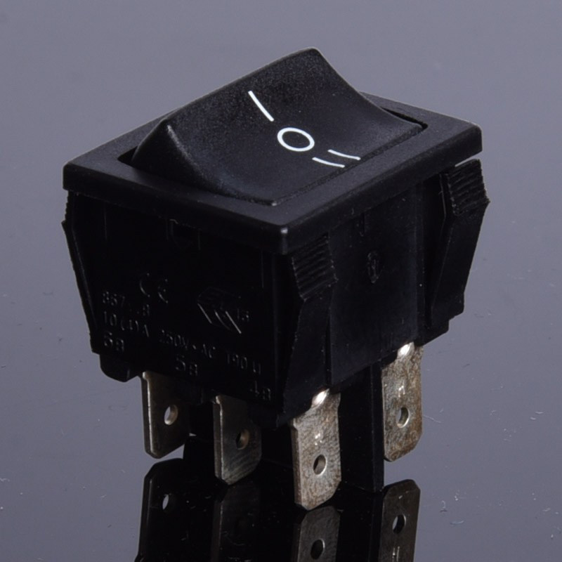 PRZEŁĄCZNIK 3 POZ.2*10A 250V~,B ,CZARNY I+0+II ARCOELECTRIC