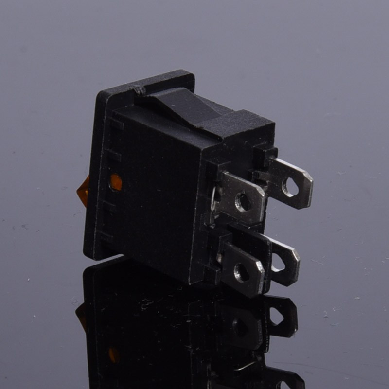 PRZEŁĄCZNIK 12V PODŚWIETLANY MAŁY ŻÓŁTY