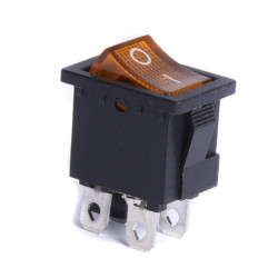 PRZEŁĄCZNIK 12V PODŚWIETLANY MAŁY ŻÓŁTY