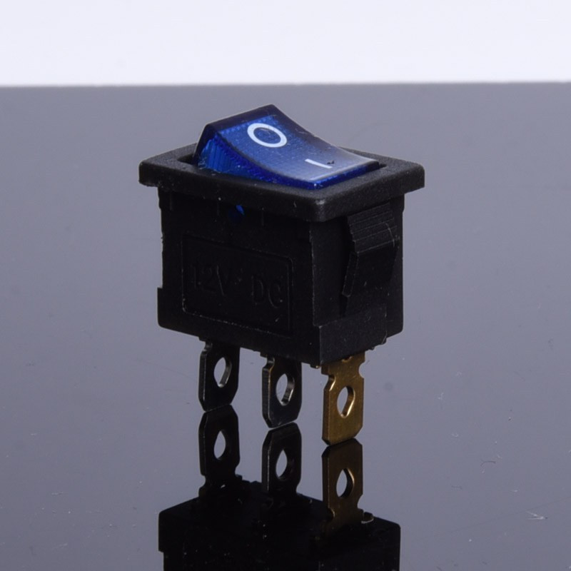 PRZEŁĄCZNIK 12V PODŚWIETLANY MAŁY NIEBIESKI