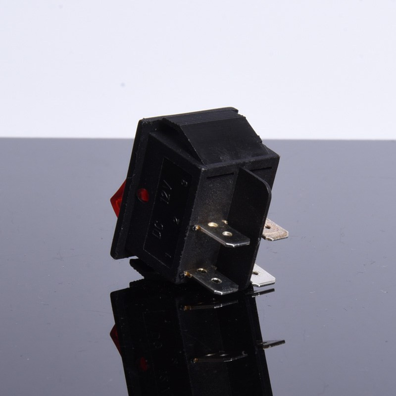 PRZEŁĄCZNIK DC 12V PODŚWIETLANY DUŻY  CZERWONY