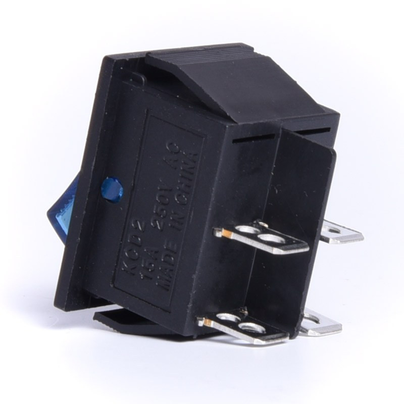 PRZEŁĄCZNIK AC 230V 1/0 PODŚWIETELANY DUŻY NIEBIESKI