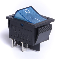 PRZEŁĄCZNIK AC 230V 1/0 PODŚWIETELANY DUŻY NIEBIESKI