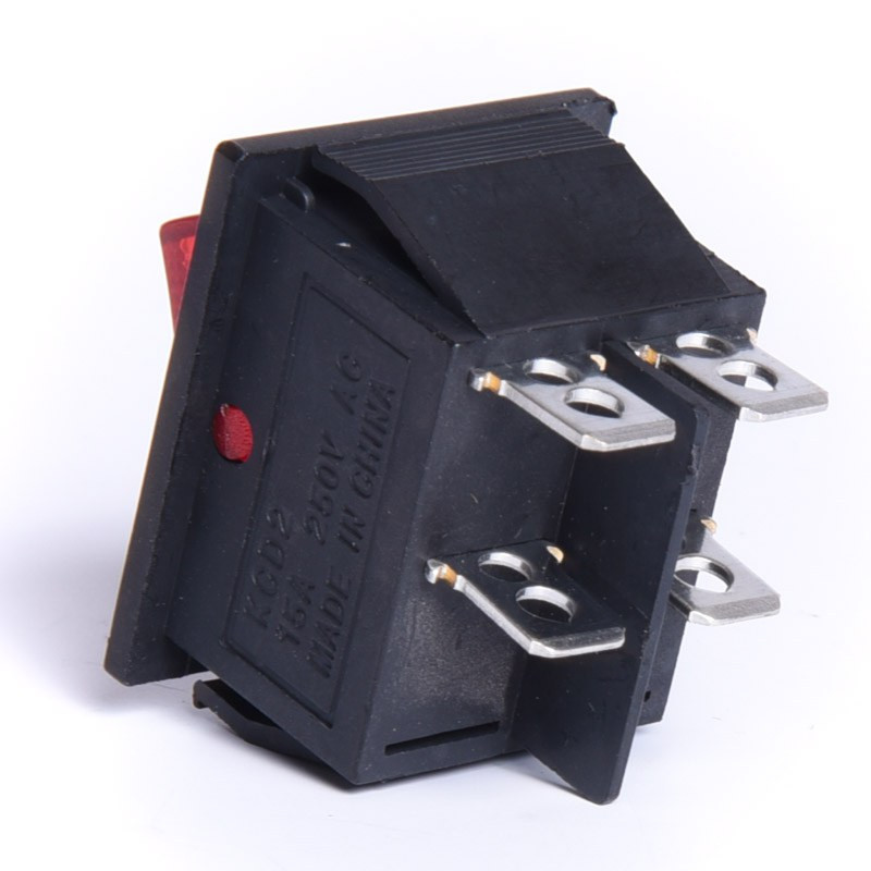 PRZEŁĄCZNIK AC 230V 1/0 PODŚWIETELANY DUŻY CZERWONY