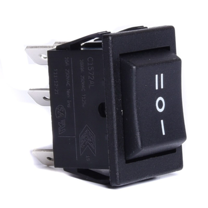 PRZEŁĄCZNIK (ON)-OFF-(ON) CHWILOWY I O II   DUŻY 16A 250VAC BULGIN