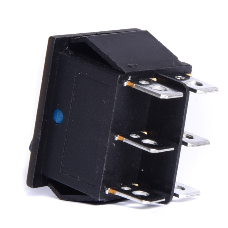 PRZEŁĄCZNIK 12V PODŚWIETLANY DUŻY  NIEBIESKI 3-POZYCJE