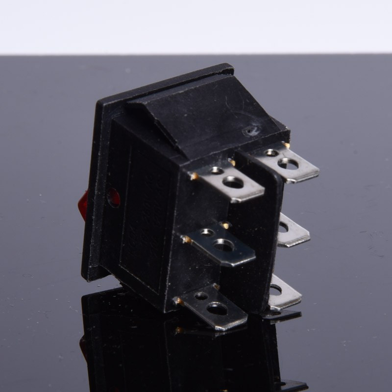 PRZEŁĄCZNIK 12V PODŚWIETLANY DUŻY  CZERWONY 3-POZYCJE