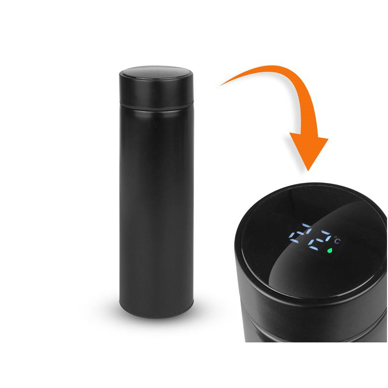 KUBEK TERMICZNY 500ml 0,5l WSKAZUJĄCY TEMPERATURĘ Z WYŚWIETLACZEM