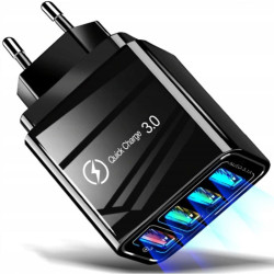 ŁADOWARKA 4xUSB 3.0 QUICK CHARGE 3100mA SIECOWA