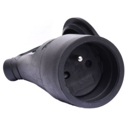 GNIAZDO 230V 16A IP 44 NA PRZEWÓD Z UCHWYTEM GUMA