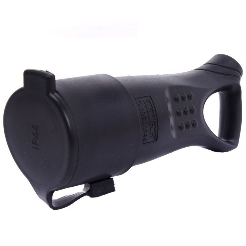 GNIAZDO 230V 16A IP 44 NA PRZEWÓD Z UCHWYTEM GUMA