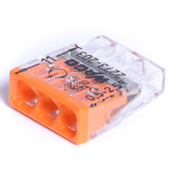 WAGO 3x 0,5-2,5mm2 24A PRZEZROCZYSTA (2273-203)