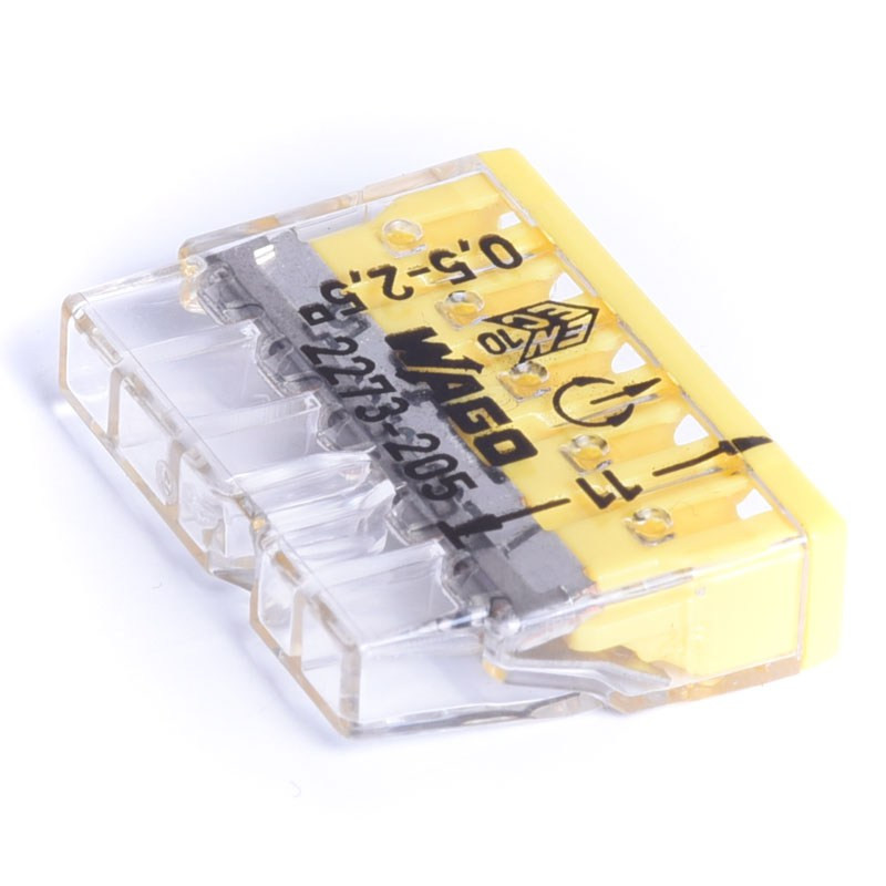 WAGO 5x 0,5-2,5mm2 24A PRZEZROCZYSTA (2273-205)