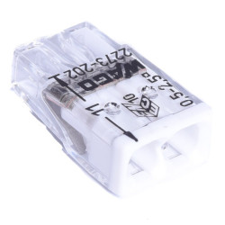 WAGO 2x 0,5-2,5mm2 24A (2273-202) PRZEZROCZYSTA  DRUT