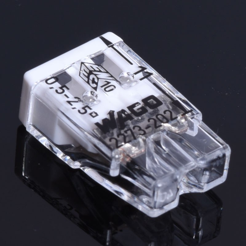 WAGO 2x 0,5-2,5mm2 24A (2273-202) PRZEZROCZYSTA  DRUT