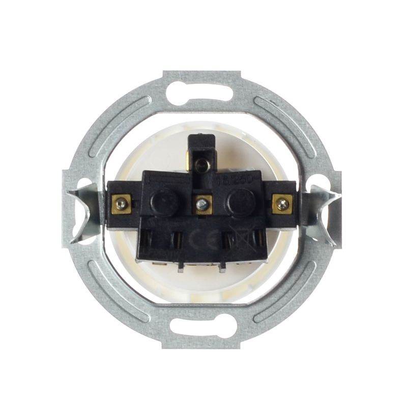 LOFT GNIAZDO 230V Z BOLCEM BIAŁE JLM BEZ RAMKI RETRO FRENCH STYLE