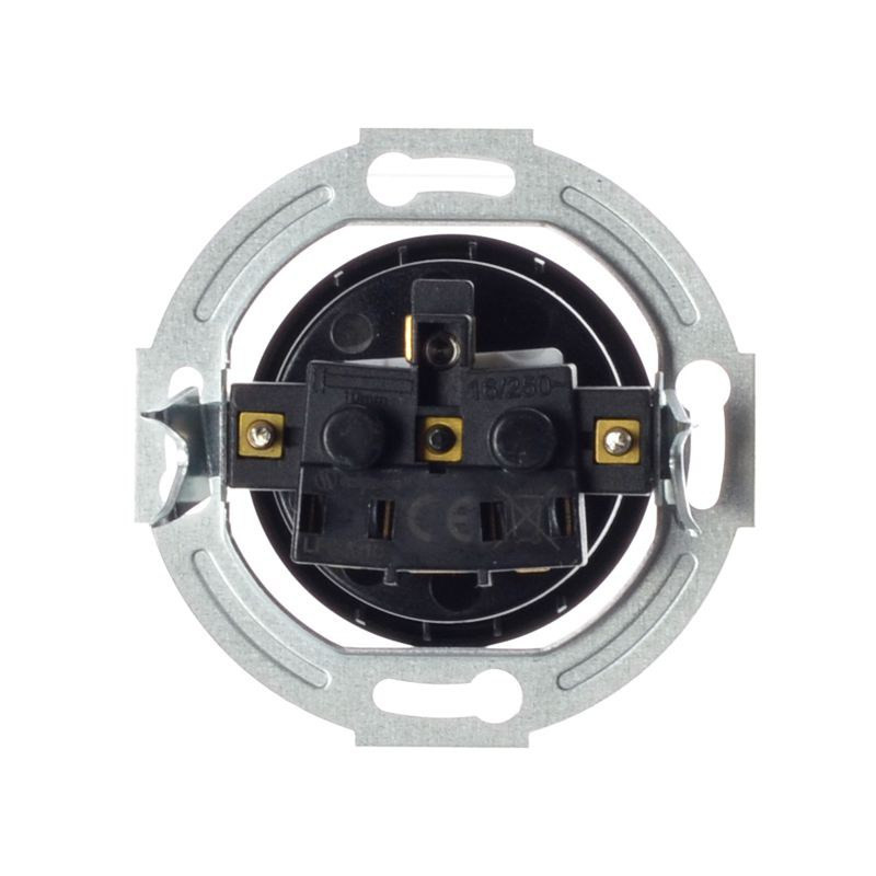 LOFT GNIAZDO 230V Z BOLCEM CZARNE JLM BEZ RAMKI RETRO FRENCH STYLE