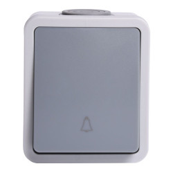 WŁĄCZNIK DZWONKOWY NATYNKOWY BIAŁY IP55 JLM INDUSTRIAL DESIGN