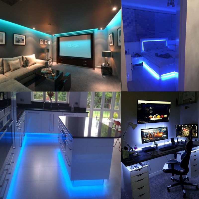 TAŚMA LED 2835 NIEBIESKA IP65 300LED 4,8W SINGLE JLM 5mOP.