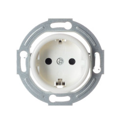 LOFT GNIAZDO 230V SCHUKO BIAŁE JLM BEZ RAMKI RETRO FRENCH STYLE