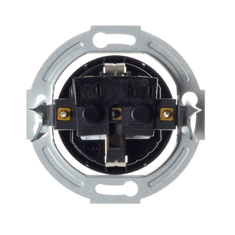 LOFT GNIAZDO 230V SCHUKO CZARNE JLM BEZ RAMKI RETRO FRENCH STYLE  CZARNE JLM BEZ RAMKI