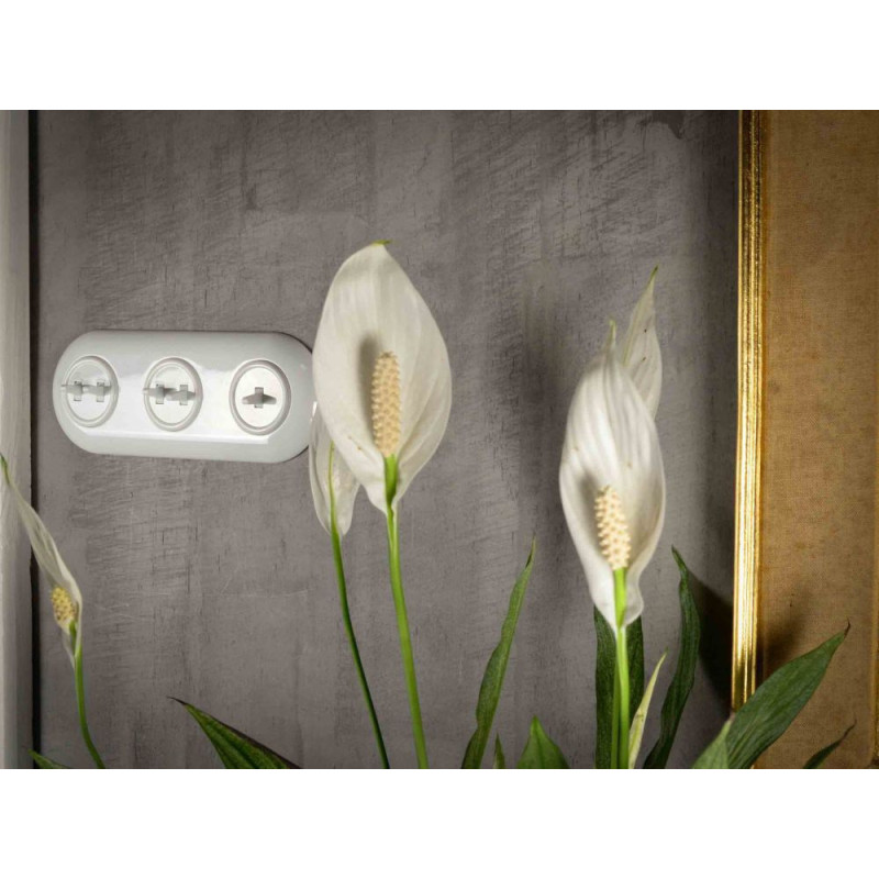 LOFT PRZYCISK DZWONKOWY BIAŁY JLM BEZ RAMKI RETRO FRENCH STYLE