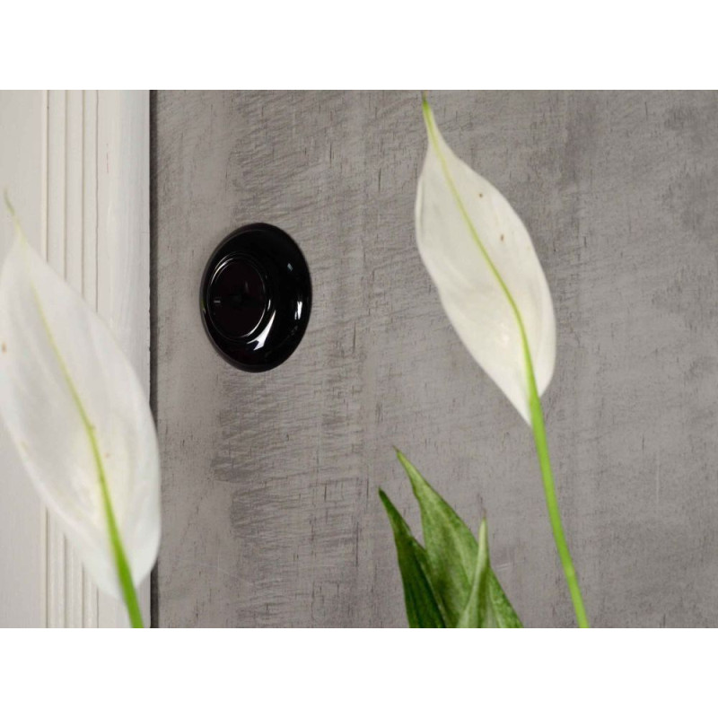 LOFT WŁĄCZNIK PODWÓJNY CZARNY JLM BEZ RAMKI RETRO FRENCH STYLE