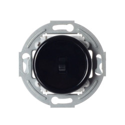 LOFT WŁĄCZNIK POJEDYNCZY CZARNY JLM BEZ RAMKI RETRO FRENCH STYLE  CZARNY JLM BEZ RAMKI