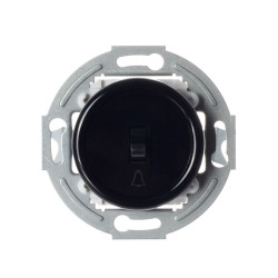 LOFT PRZYCISK DZWONKOWY CZARNY JLM BEZ RAMKI RETRO FRENCH STYLE