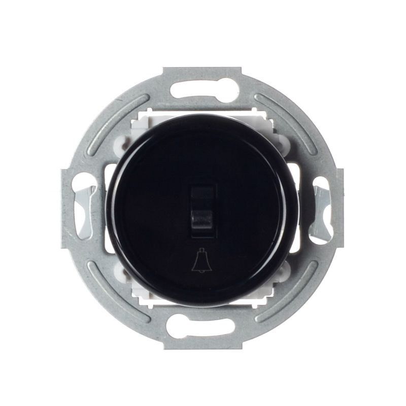 LOFT PRZYCISK DZWONKOWY CZARNY JLM BEZ RAMKI RETRO FRENCH STYLE