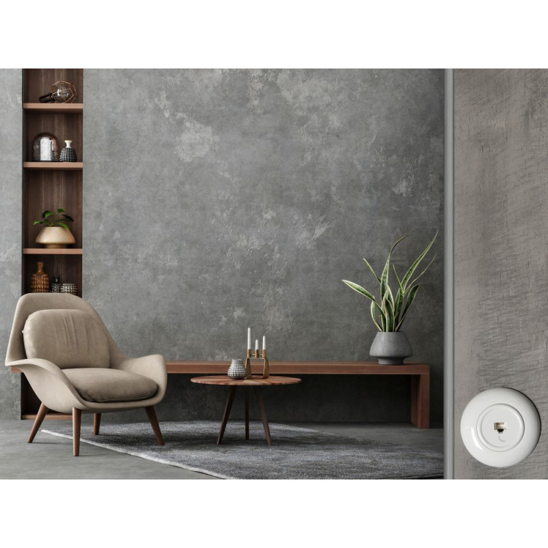 LOFT GNIAZDO TV BIAŁE JLM BEZ RAMKI RETRO FRENCH STYLE