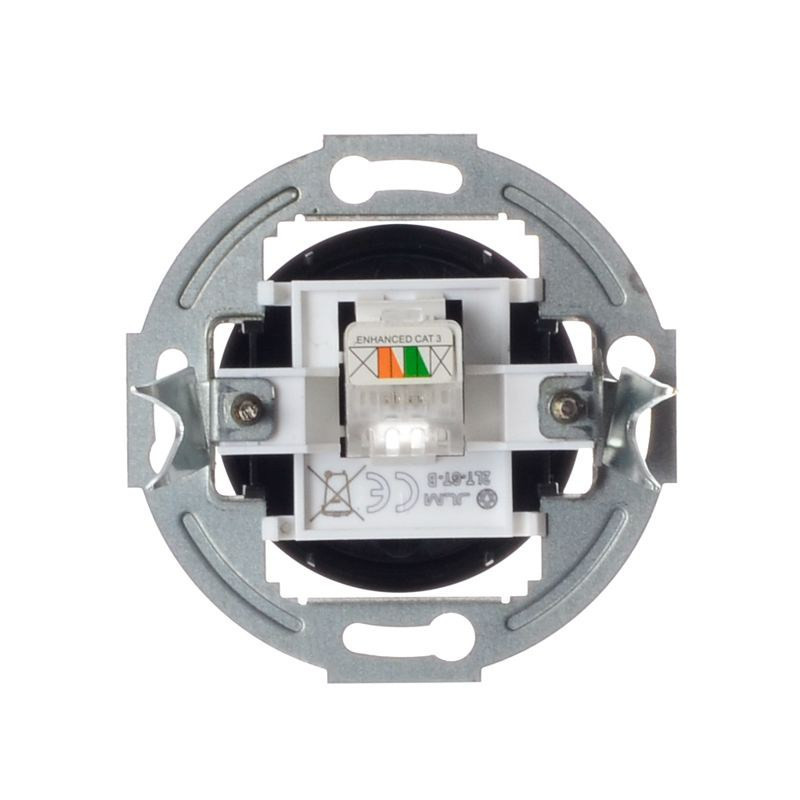 LOFT GNIAZDO TELEFONICZNE RJ11 CZARNE JLM BEZ RAMKI RETRO FRENCH STYLE