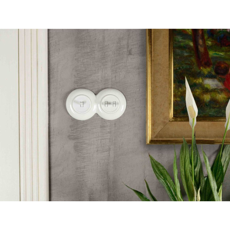 LOFT RAMKA PODWÓJNA BIAŁA JLM RETRO FRENCH STYLE