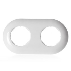 LOFT RAMKA PODWÓJNA 156x85mm BIAŁA JLM RETRO FRENCH STYLE