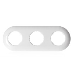 LOFT RAMKA POTRÓJNA 227x85mm BIAŁA JLM RETRO FRENCH STYLE