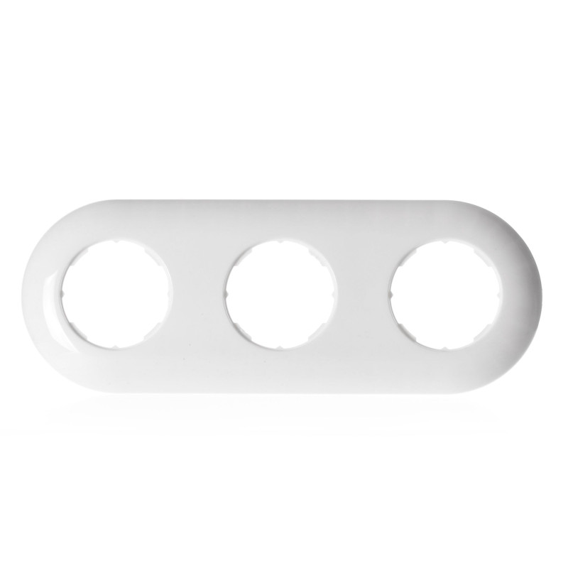 LOFT RAMKA POTRÓJNA 227x85mm BIAŁA JLM RETRO FRENCH STYLE