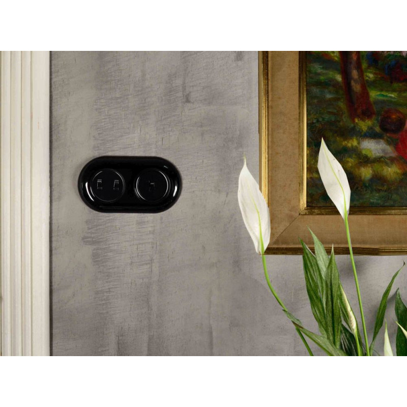 LOFT RAMKA POTRÓJNA 227x85mm CZARNA JLM RETRO FRENCH STYLE