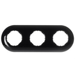 LOFT RAMKA POTRÓJNA 227x85mm CZARNA JLM RETRO FRENCH STYLE