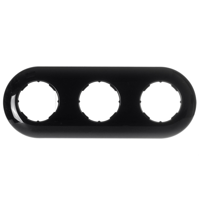 LOFT RAMKA POTRÓJNA 227x85mm CZARNA JLM RETRO FRENCH STYLE