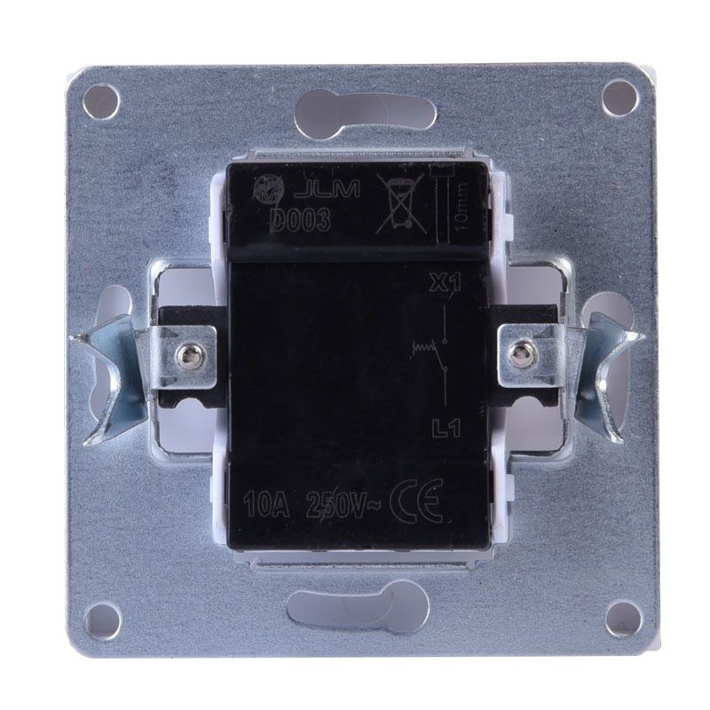 WŁĄCZNIK DZWONKOWY PODTYNKOWY BIAŁY BEZ RAMKI JLM ULTRA DESIGN