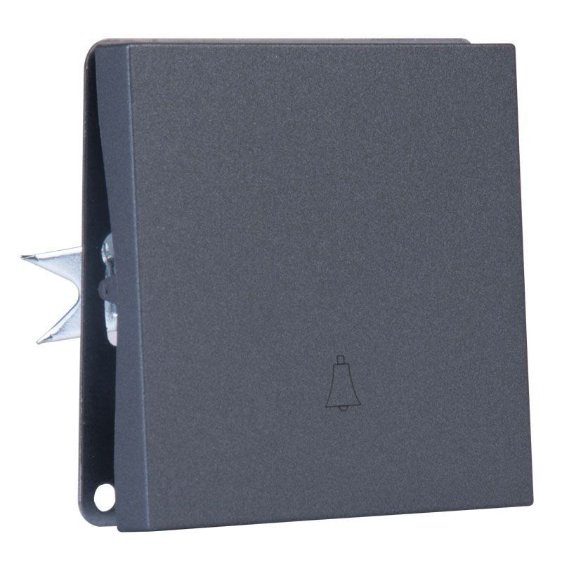 WŁĄCZNIK DZWONKOWY PODTYNKOWY GRAFIT BEZ RAMKI JLM ULTRA DESIGN