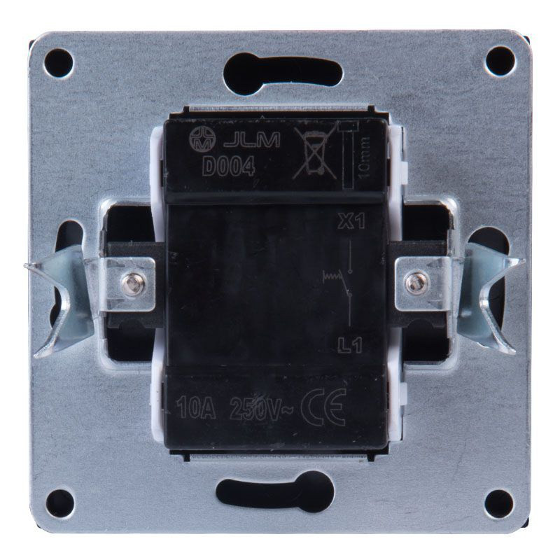 WŁĄCZNIK DZWONKOWY PODTYNKOWY GRAFIT BEZ RAMKI JLM ULTRA DESIGN